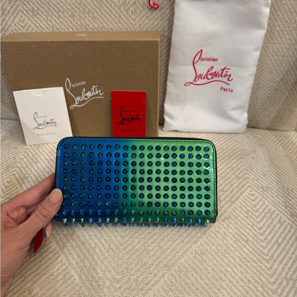 Christian Louboutin Black Wallet with Red Interior